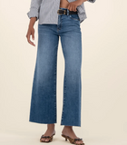 Meg High Rise FAB AB Wide Leg Raw Hem