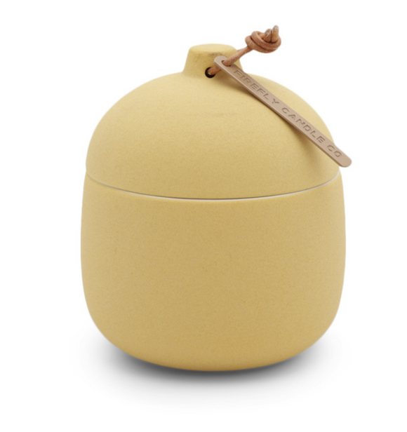 Ochre Ceramic Canister Candle