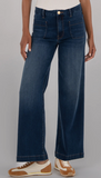 Meg High Rise Wide Leg with Patch Pockets