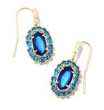 Lee Crystal Frame Drop Earrings