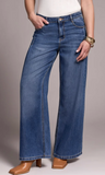 Audrey Pleated Wide Leg Jeans