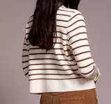 Sweater Cardigan with Collar & Pockets