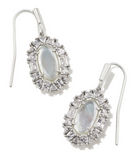 Lee Crystal Frame Drop Earrings
