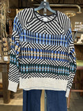 Graphic Stripe Sweater