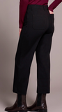 High Rise Fly Front Capri with Pockets