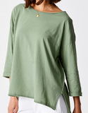 Jardine Mid Turn Up Sleeve Top
