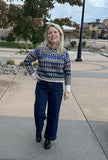 Graphic Stripe Sweater