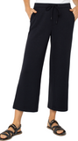 Pull On Wide Leg Crop Trouser Travel Pant