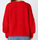 Crewneck Textured Cardigan