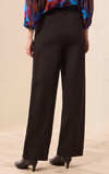 High Rise Fly Front Ankle Pant with Pockets
