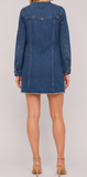 Collarless Trucker Dress