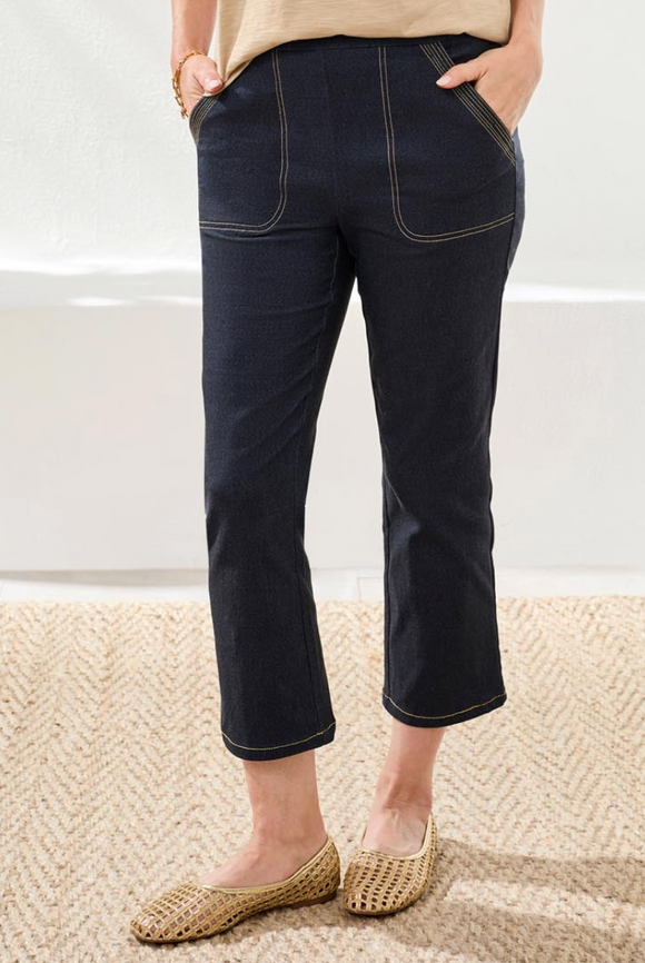 Pull On Carpi with Contrast Stitching