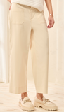 Fly Front Hi Rise Capri with Pockets
