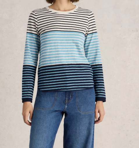 Clara Crew Neck Long Sleeve T-Shirt