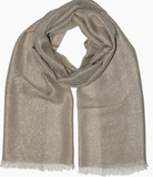Solid Metallic Woven Scarf