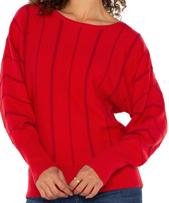 Dolman Sleeve Crew Neck Sweater