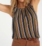 Sleeveless Top with Keyhole