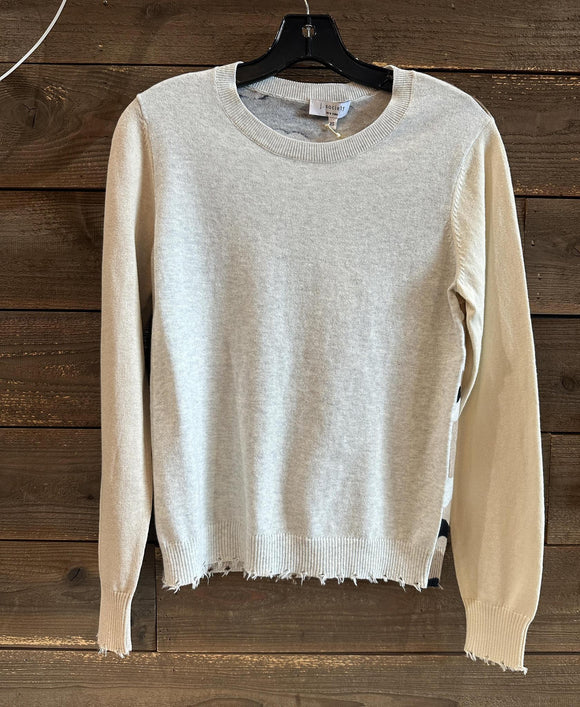 Color Block Camo Sweater