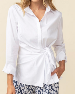 Travel Side Tie Blouse