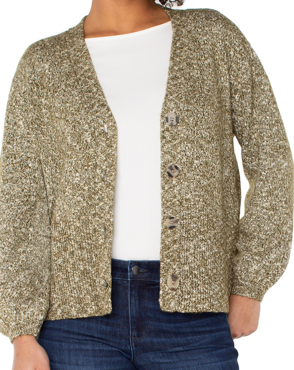 Button Front Cardigan Sweater