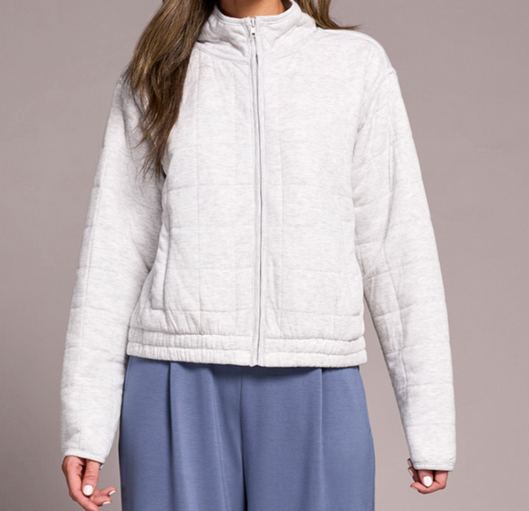 Zip Front Quilted Jacket