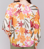 Floral Popover Blouse