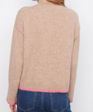 Wide Long Sleeve Drop Shoulder Crew Sweater