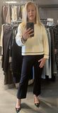 Crewneck Contrast Sweater
