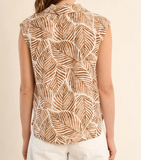 Printed Sleeveless Top