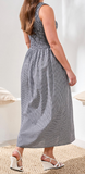 Sleeveless Dress with Top Ruching