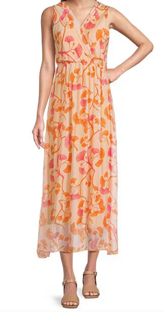 Cross Front Midi Dress