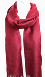 Solid Metallic Woven Scarf
