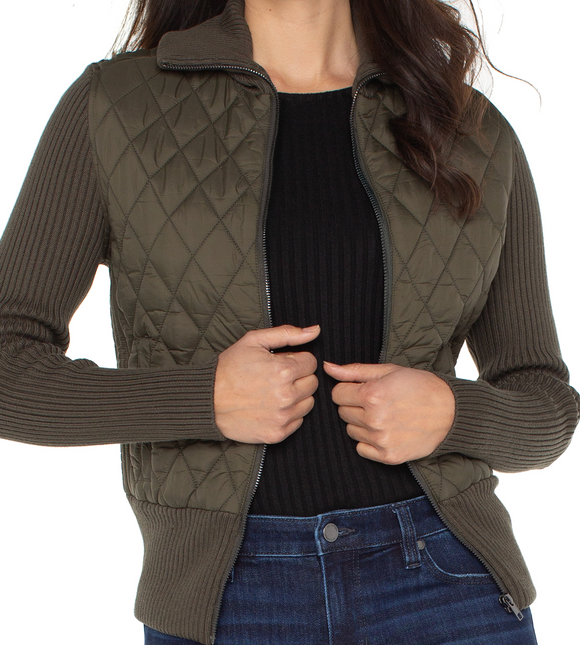 Zip Front Sweater Jacket