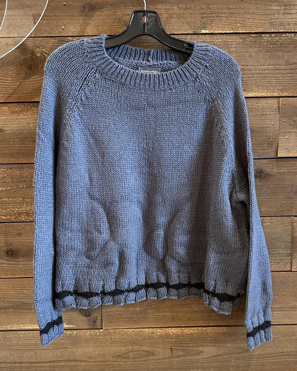 Canyon Tipped Raglan Chunky Crew