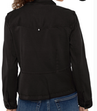 Peplum Hem Trucker Jacket