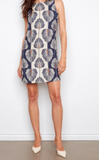 Printed Sleeveless Linen Blend Dress