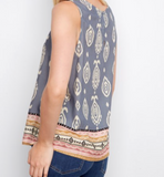 Printed Sleeveless Top