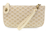 Woven Mini Crossbody Wristlet Clutch