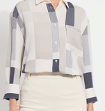 Jessica 3/4 Sleeve Cropped Blouse