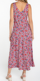 Sleeveless Ruffle Front Woven Maxi Dress