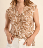 Printed Sleeveless Top