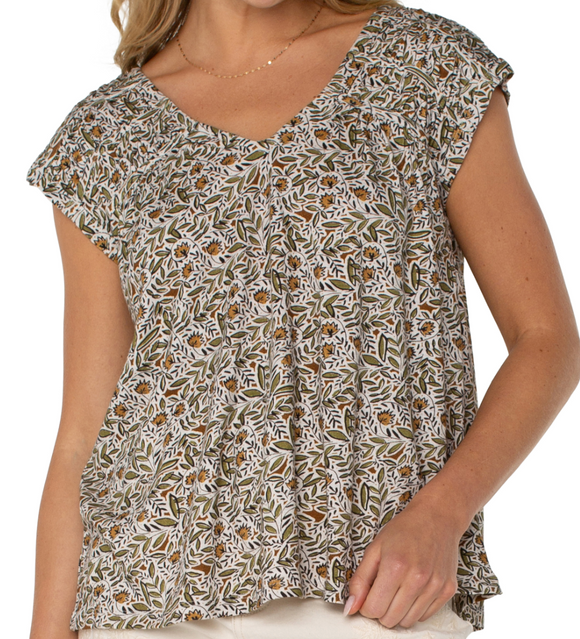 Short Sleeve Dolman Tie Back Top