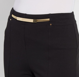 Ari Wide Leg Crop Fringe Belted Pant