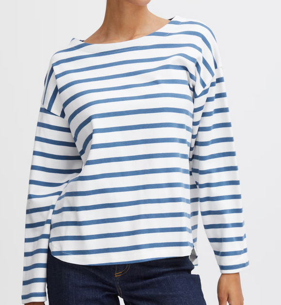 Byramsi Striped Pullover Top