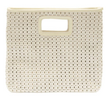 Rio Faux Cane Cutout Handle Tote