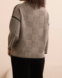 Mock Neck Print Top