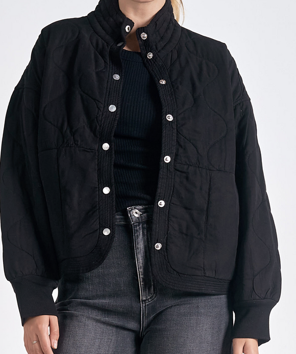 Quilted Bomber Jacket