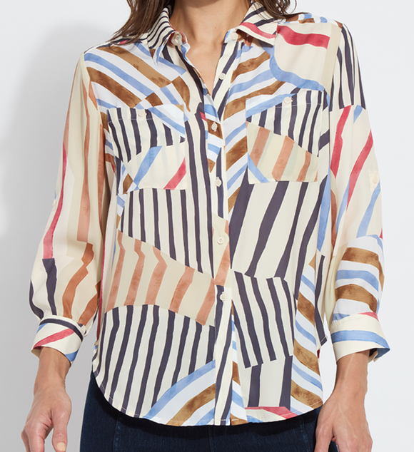 Yesenia Roll Tab Blouse