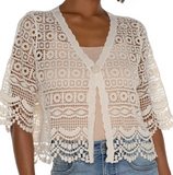 Short Sleeve Lace Bolero