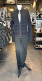 Long Sleeve Zip Front Quilted Sweater Jacket